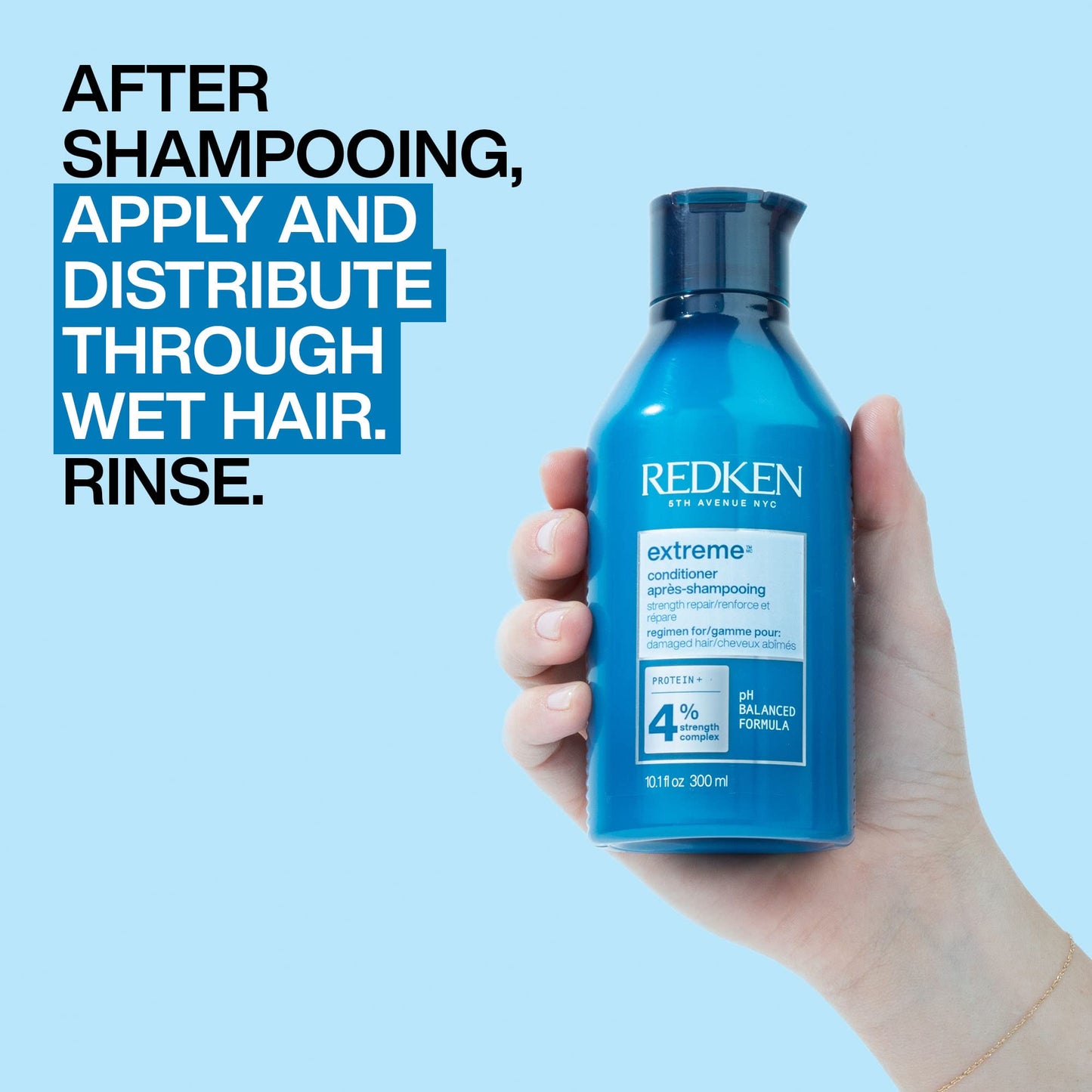 Redken Extreme Shampoo and Conditioner, For Damaged Hair, Repairs Strength & Adds Flexibility