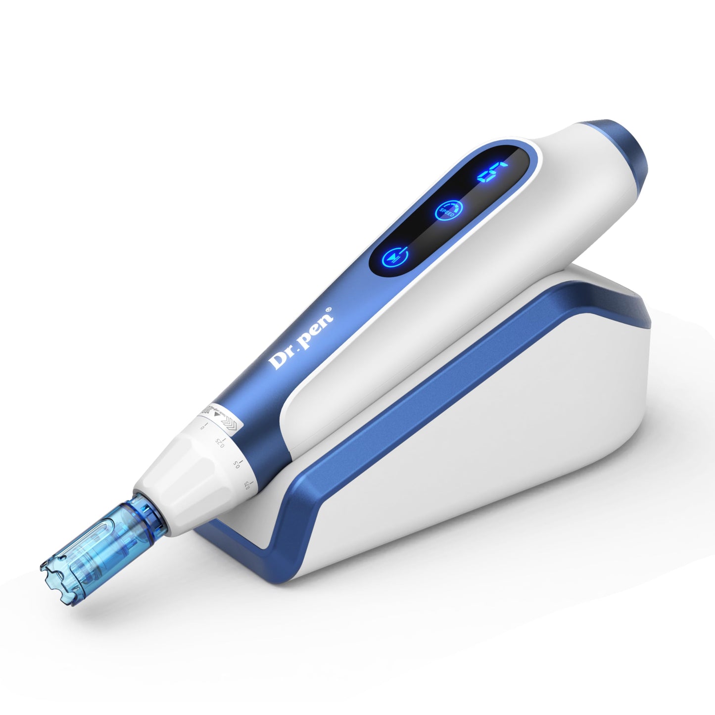 Dr. Pen A11 Wireless Microneedling Pen - Touch Screen Controls with Induction Base, 15 Replacement Cartridges for Skin Rejuvenation, Wrinkle Reduction, Acne Scar Treatment, and Hair Regrowth