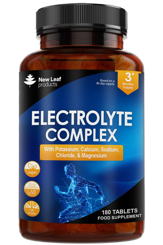 Electrolytes Tablets - High Strength Electrolyte Tablets Rehydration Tablets - with Potassium, Calcium, Sodium, Chloride, and Magnesium Fasting Keto Electrolytes Vegan Made in UK