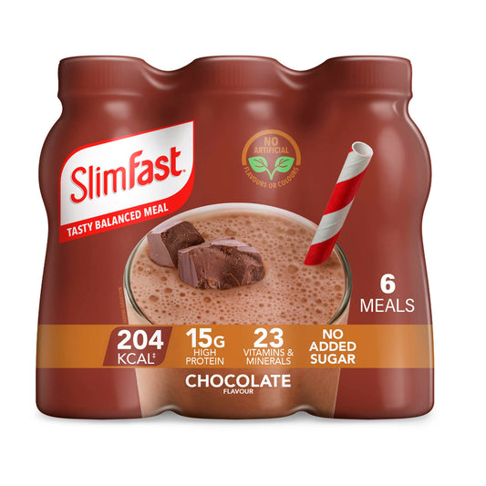 SlimFast Ready To Drink Chocolate Shake – 6 x 325ml