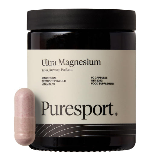 Puresport Ultra Magnesium Performance Nootropic (90 Capsules) | Supports Recovery & Sleep | Boosts Cardiovascular Health | Maintains Electrolyte Balance | Reduces Fatigue | Informed Sport Certified