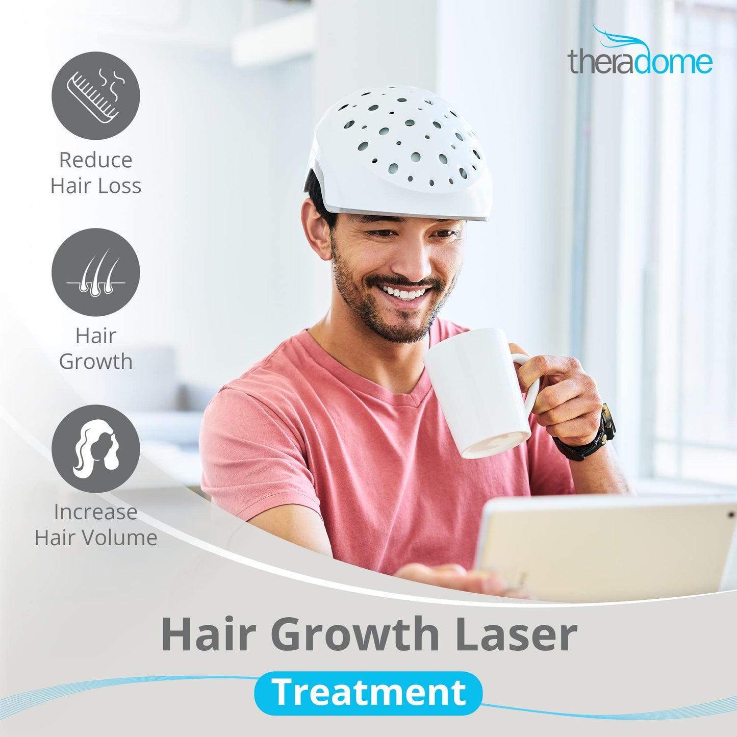 Theradome EVO LH40 Laser Helmet for Hair Loss Treatments in Men and Women. (LH40 EVO)