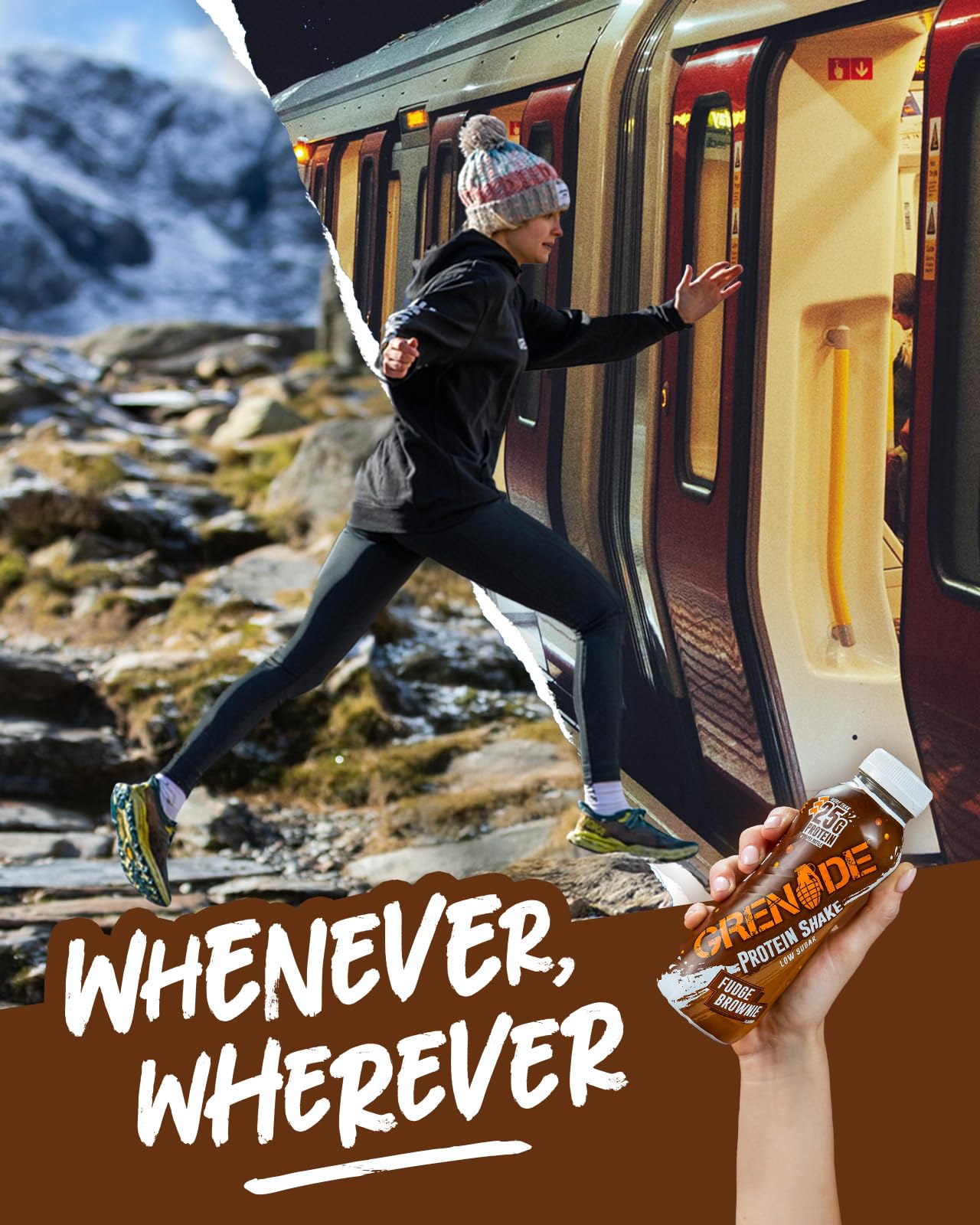 Grenade High Protein Shake Fudge Brownie 8×330ml | TRYTLION