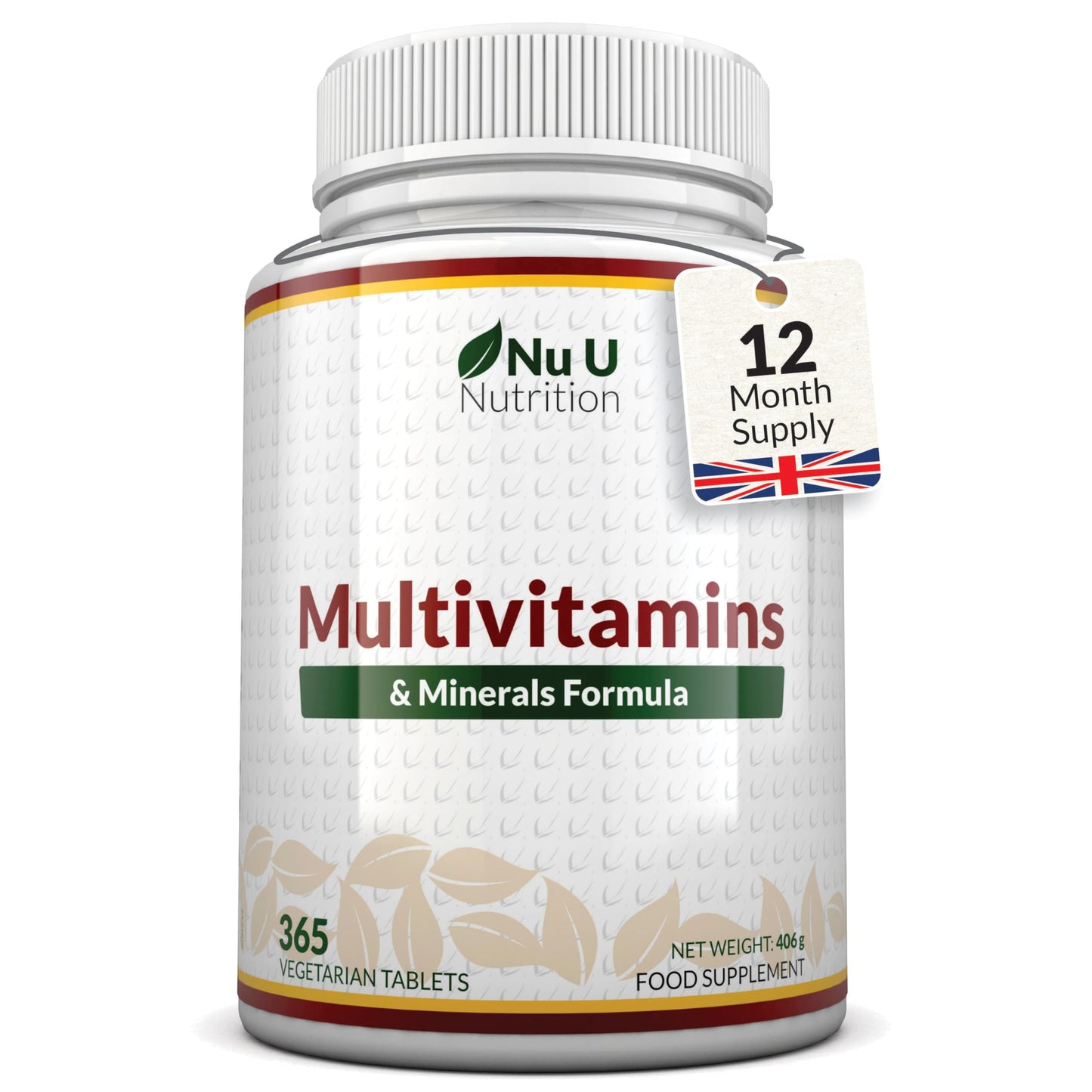 Nu U Nutrition A-Z Multivitamin 365 Tablets | TRYTLION