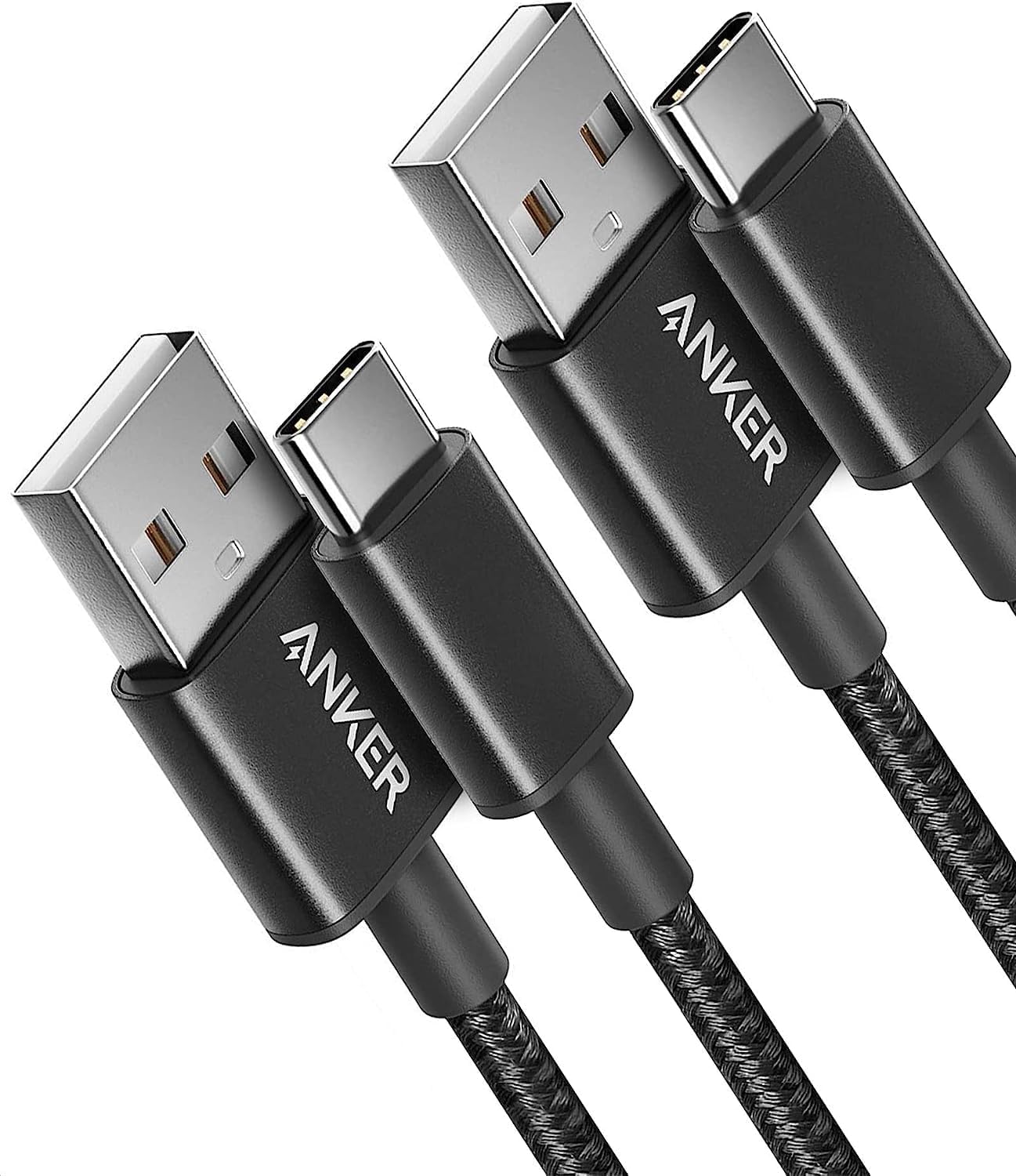 Anker USB-A to USB-C Cable 2 Pack 0.9m – Braided Fast Charging
