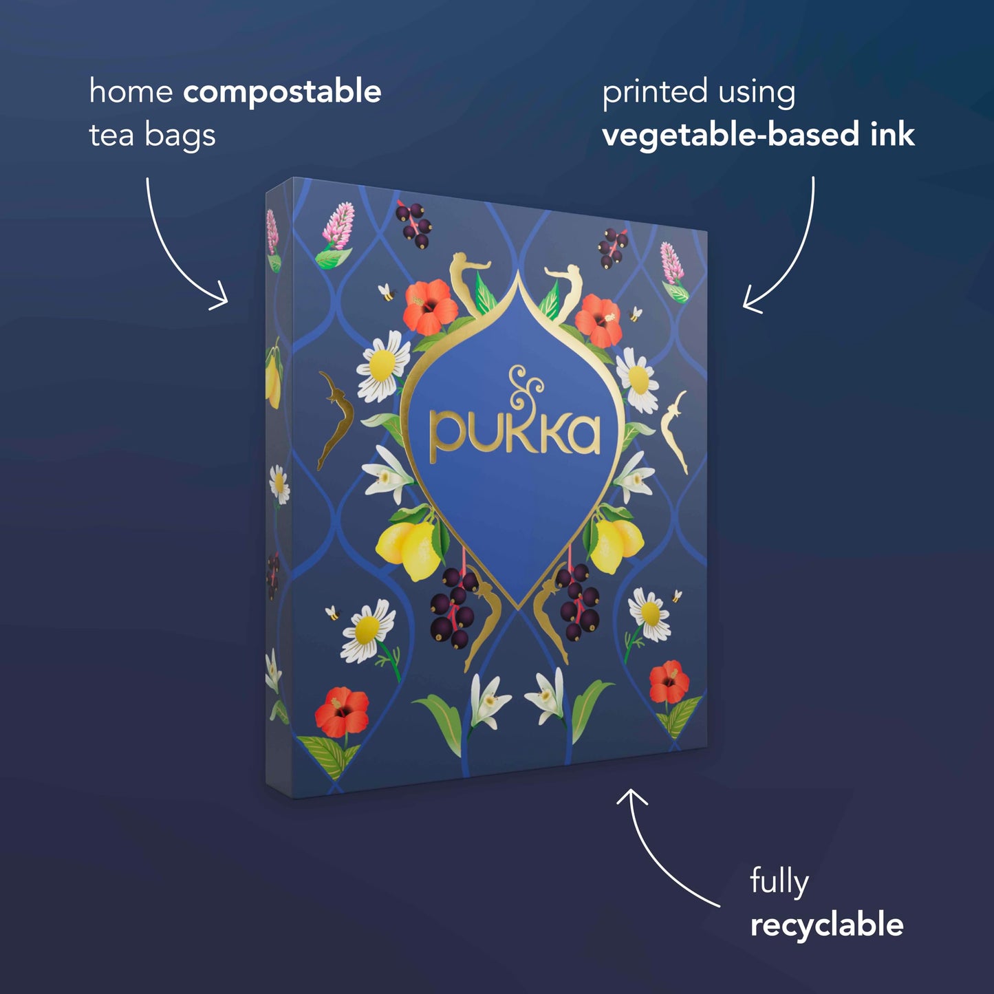 Pukka Herbs Premium Herbal Tea Selection Gift Set Box Ideal Gifts For Women & Men, Birthday, Anniversary & Self-Care Eco-Friendly Selection, 45 Tea Bags, 9 Delicious Flavours