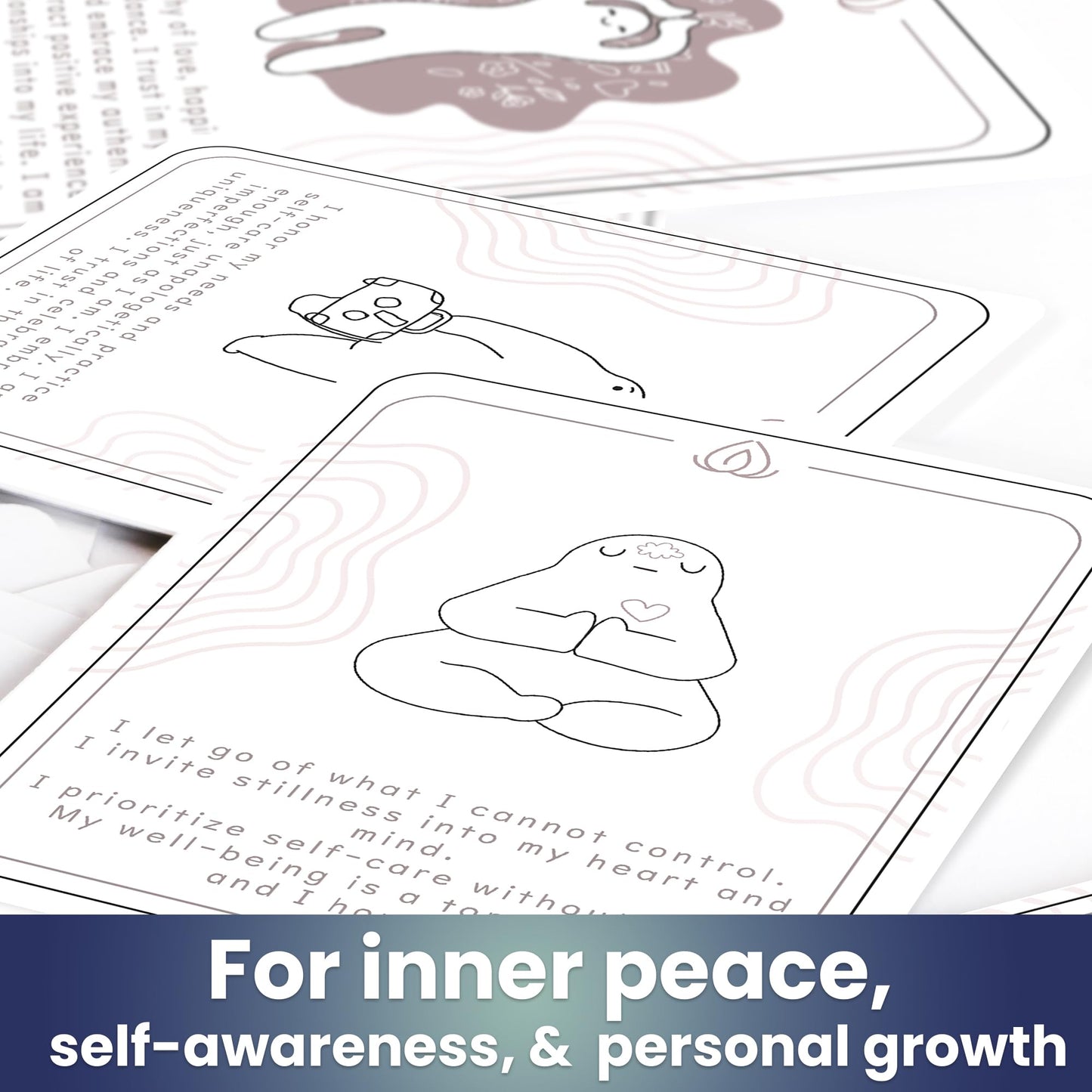 Quokka Meditation Cards - 120 Cards for Adults - Anxiety Relief Items Affirmation for Mental Health - Calming Self Care for Women - Perfect Mindfulness Gift for Adult