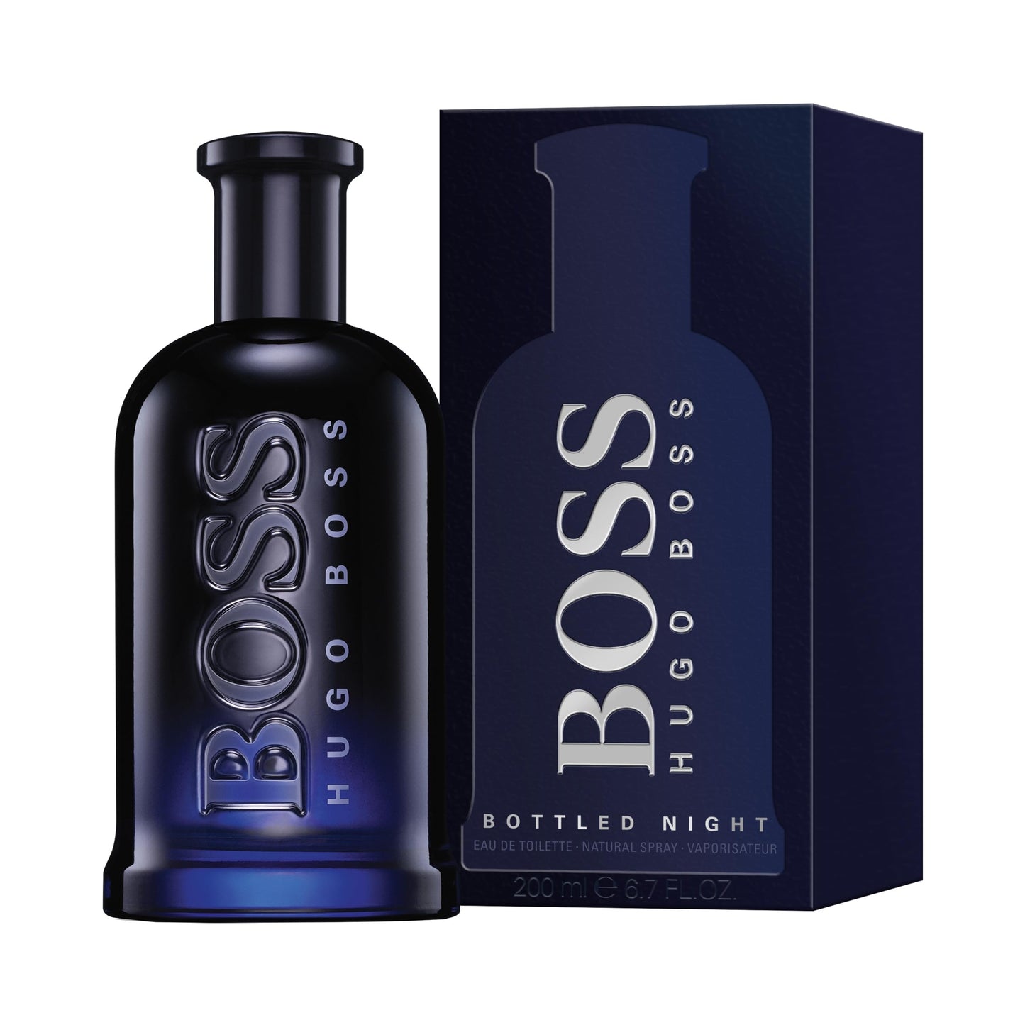 BOSS Bottled Night - Eau de Toilette for Him - Woody Fragrance with Notes of Birch Leaf, Cardamom and Musk - Medium Longevity - 200ml