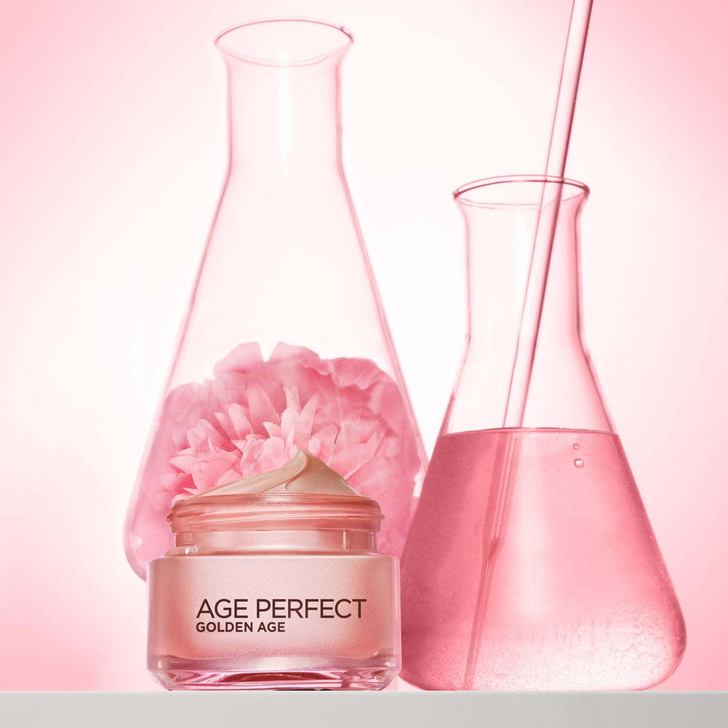 L’Oréal Paris Age Perfect Golden Age Rosy Day Cream 60+, Moisturising, Reactivates Radiance with Instant Glow, Peony Native Cells, Calcium B3, 50ml