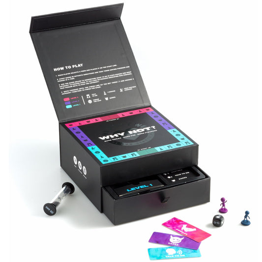 Why Not? Fun and Romantic Board Couples Game - 170 Cards with Conversations Dares and More. Perfect for a Date Night