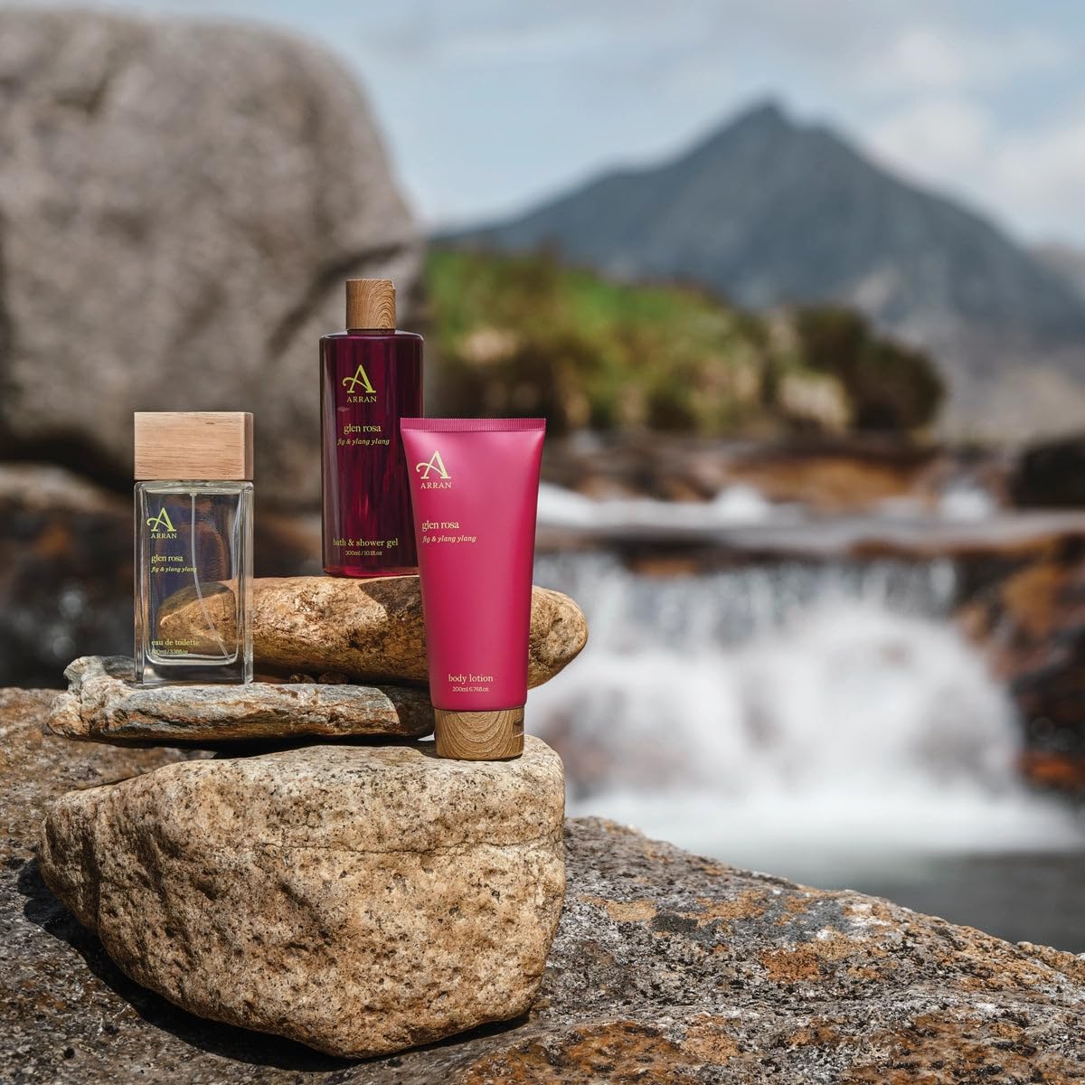 Arran Sense of Scotland Glen Rosa Body Wash (300ml) with Fig and Calming Ylang Ylang for Gentle Cleansing and Hydrated Skin