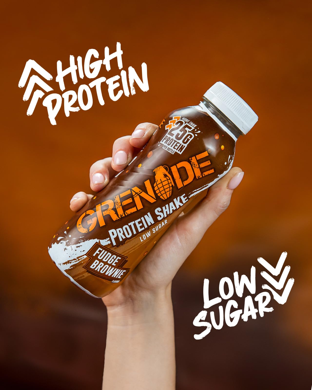 Grenade High Protein Shake Fudge Brownie 8×330ml | TRYTLION