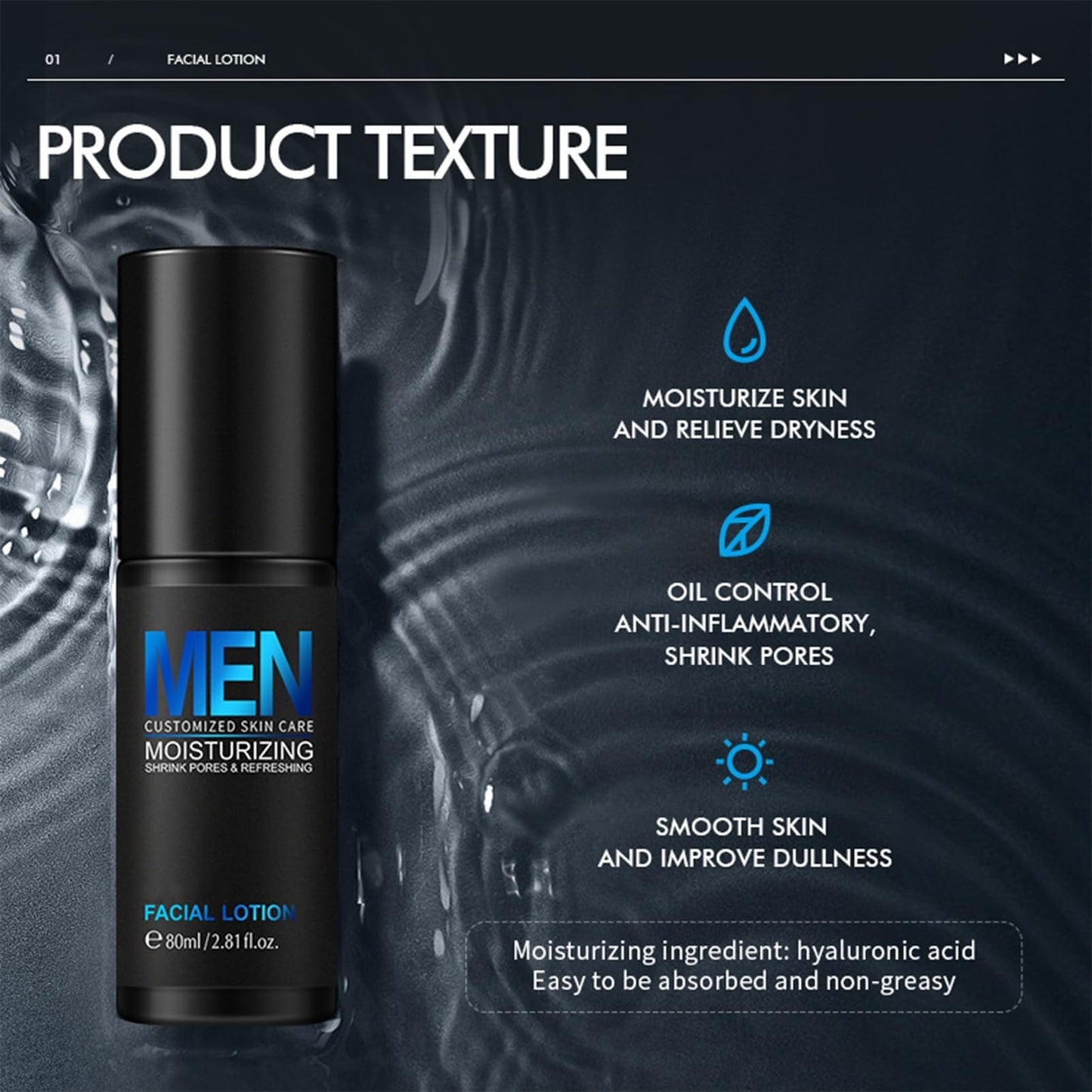 Cool Oil Control Mens Skin Care Kit, Stocking Fillers For Men With Men Face Wash, Face Moisturizer, Toner, Lotion, Face Mask, Facial Care Kit, Hydrating, Deep Cleansing
