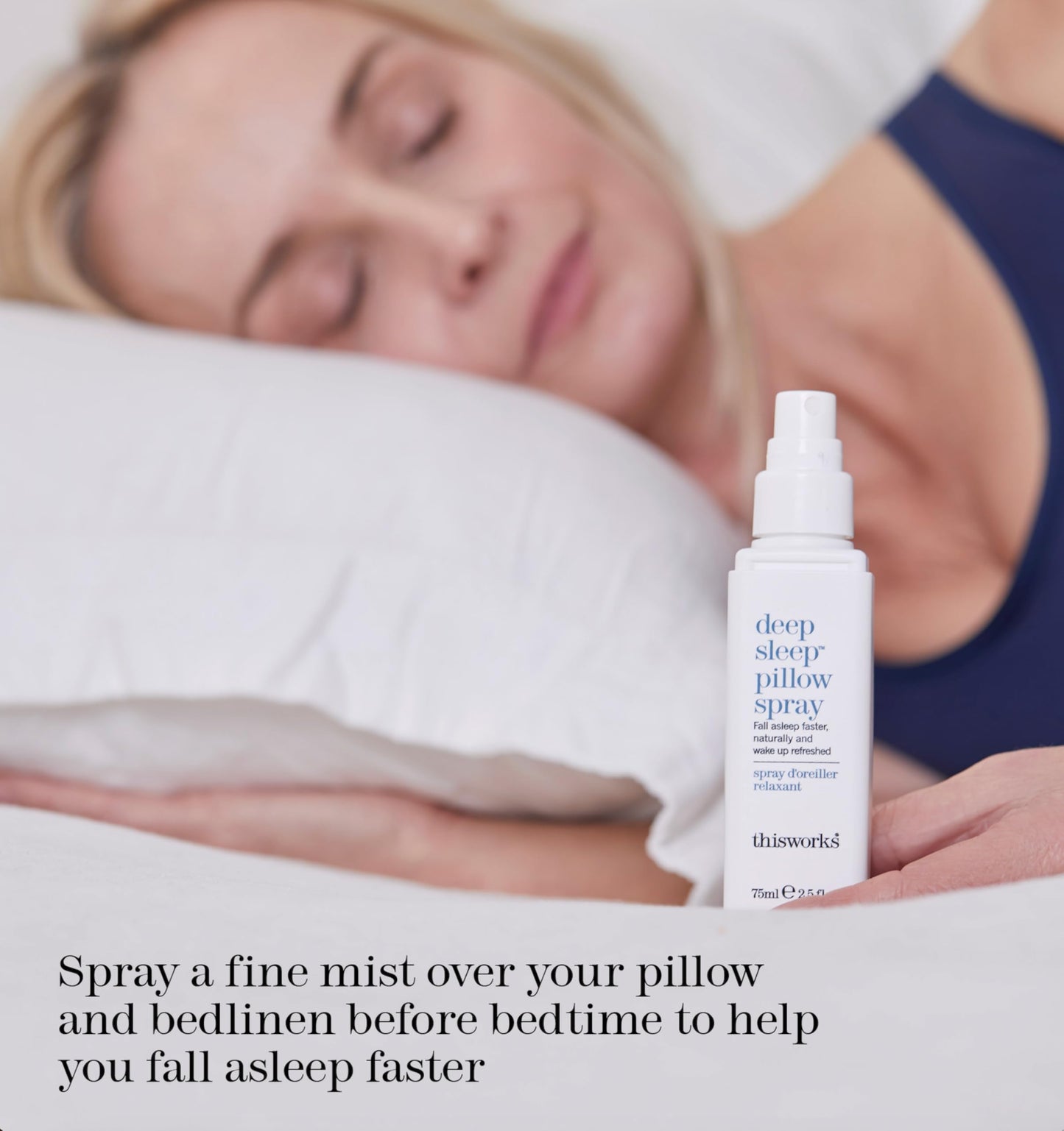 This Works Deep Sleep Pillow Spray, 75 ml, Infused with Lavender, Camomile and Vetivert - Science-Backed Natural Pillow Spray to Aid Sleep