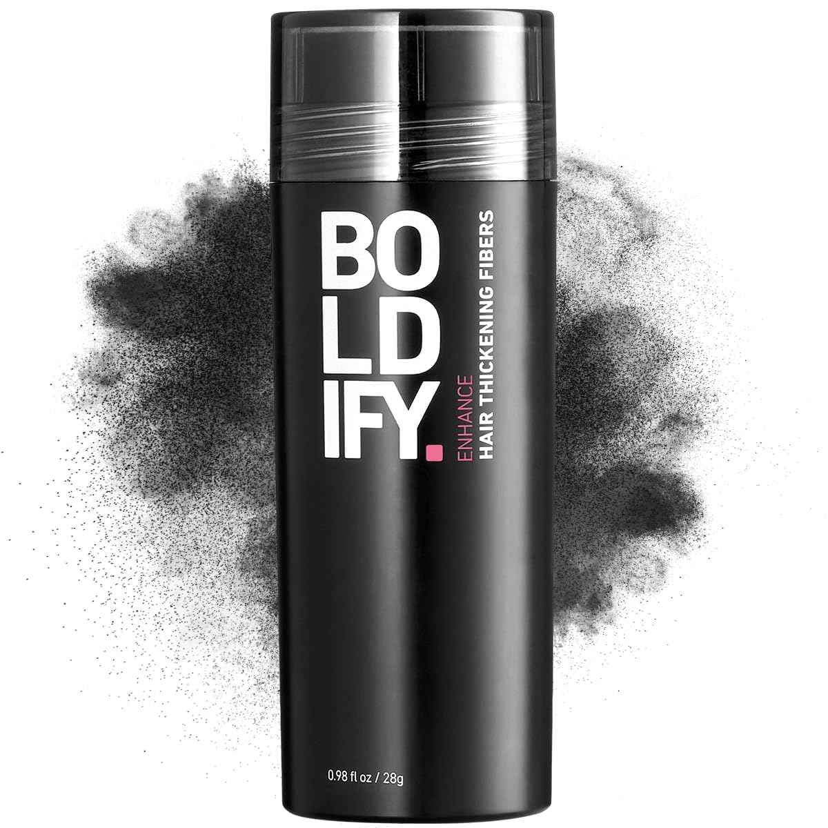 BOLDIFY Hair Fibres (28g) - Fill In Thinning and Fine Hair for an Instantly Fuller, Thicker Look - 14 Shades for Women and Men - Black