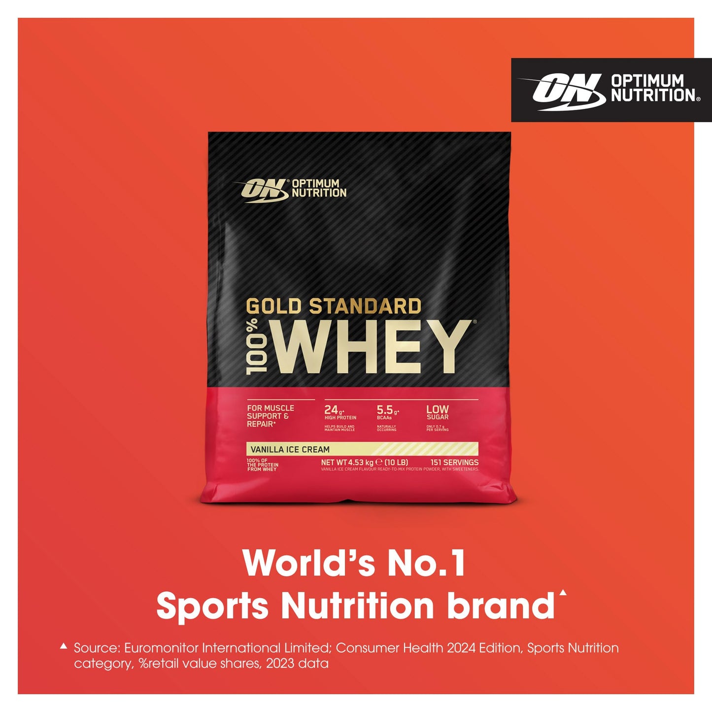 ON Gold Standard Whey Protein Vanilla Ice Cream – 4.53 kg | TRYTLION