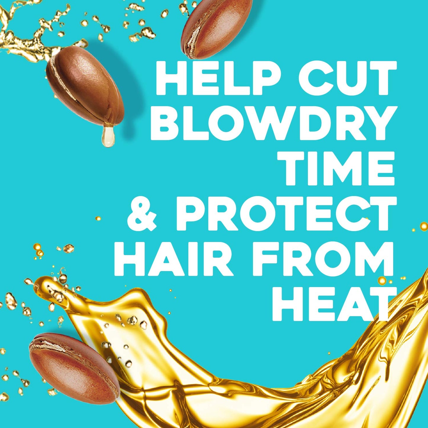 OGX Argan Oil of Morocco Shine+ Heat Protection Spray, Protects Hair from Heat Damage Caused by Blow Drying and Styling Tools, 177ml