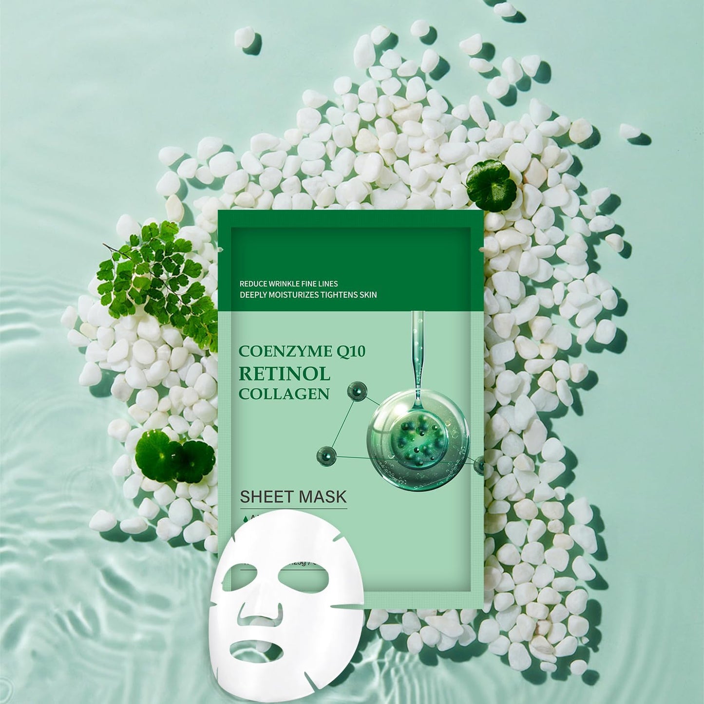 Collagen Q10 Retinol Face Mask – Pack of 10 | TRYTLION