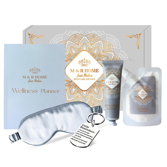 Self Care Gift for Women, Pamper Gifts for Women – Mother’s Day Gift, Spa Relaxation Kit, Birthday, Anniversary, Thank you Gift – Wellness Journal Gift Set
