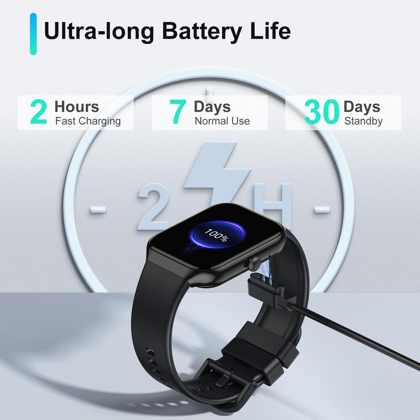 Smart Watch – Answer / Make Calls, 1.96" HD Fitness Smartwatch