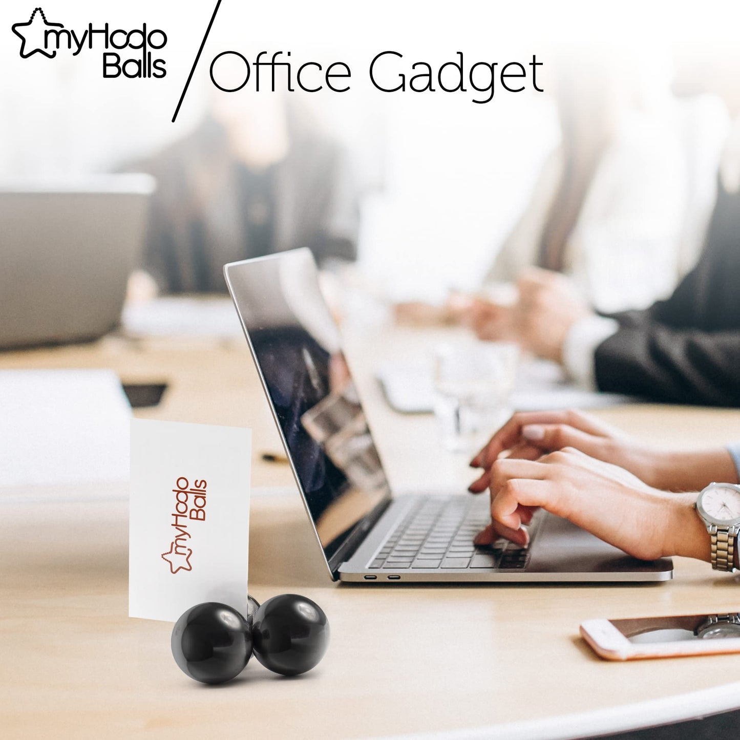 myHodo Ferrite Magnetic Balls (30mm, 2pcs) - Extra Large Magnet Spheres for Relaxation, ASMR, Anxiety Relief, Anti Stress Tool, Desk & Office Gadget, Unique Giveaway & Gift Idea, Rattlesnake Magnets