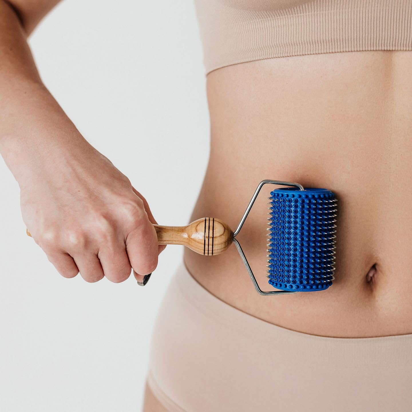 Dr. Lyapko Universal Massage Roller, Width/Diameter 72/51 mm, Anti-Stress Universal Roller Massage Roller for the Whole Body, Relieves Muscle Tension, Promotes Relaxation (Light Blue)