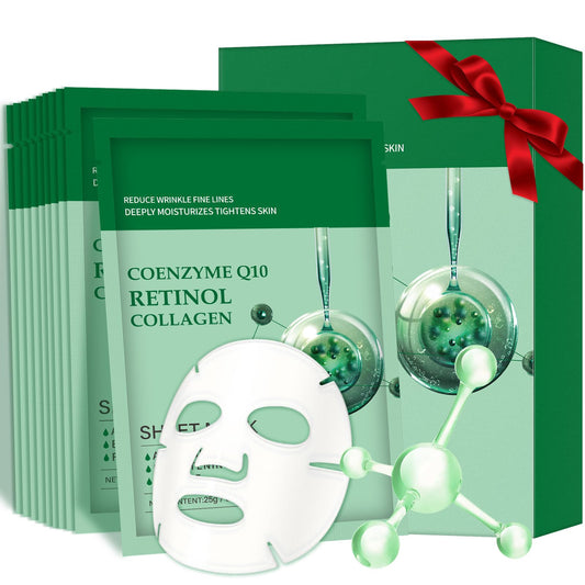 Collagen Q10 Retinol Face Mask – Pack of 10 | TRYTLION