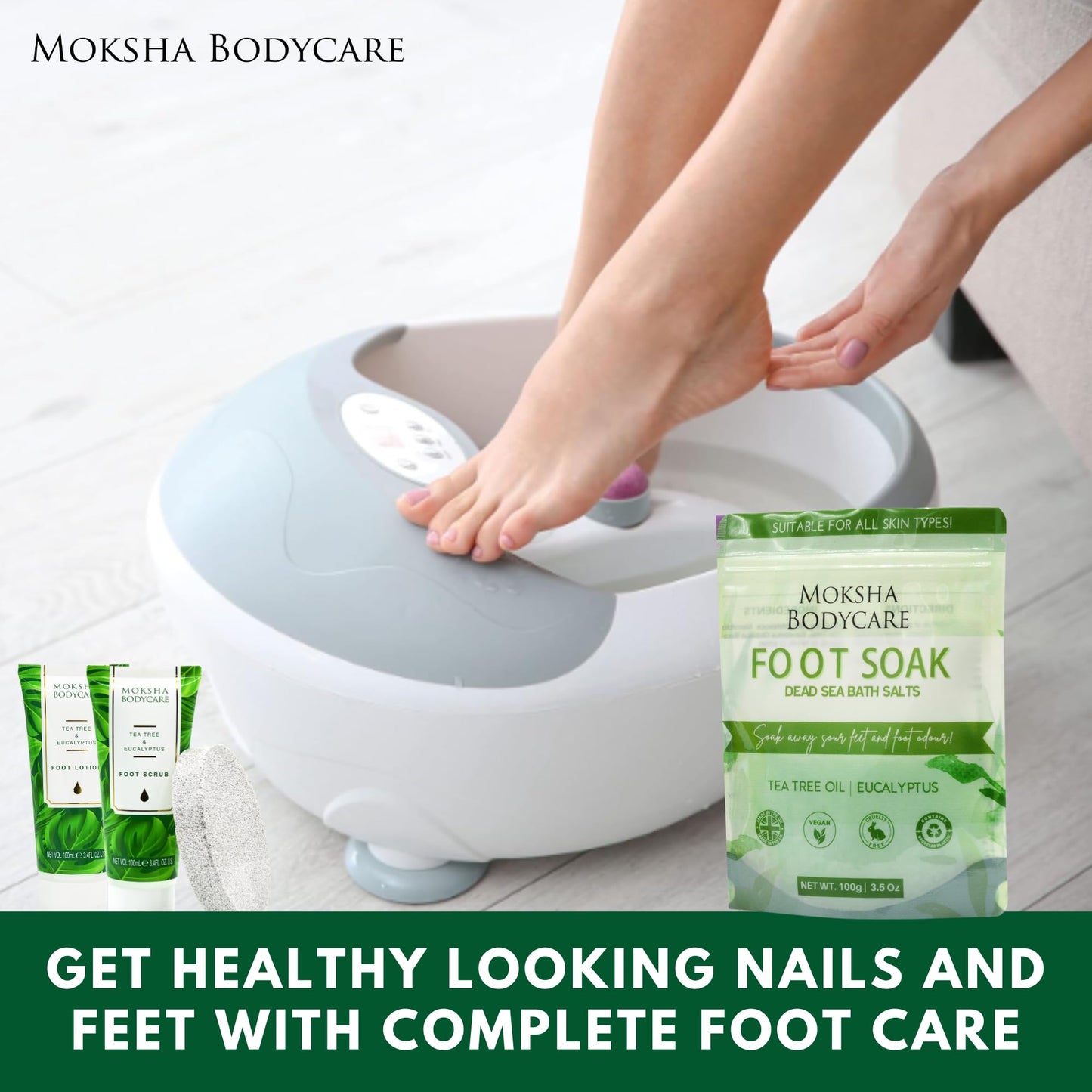 Foot Gift Sets for Women - [Made in UK] Foot Spa Sets for Women Gifts with Aromatherapy Foot Soak, Foot Scrub, Foot Lotion, Foot Spa Pamper Kit for Women, Birthday Gifts for Mum, Her, Friends, Wife