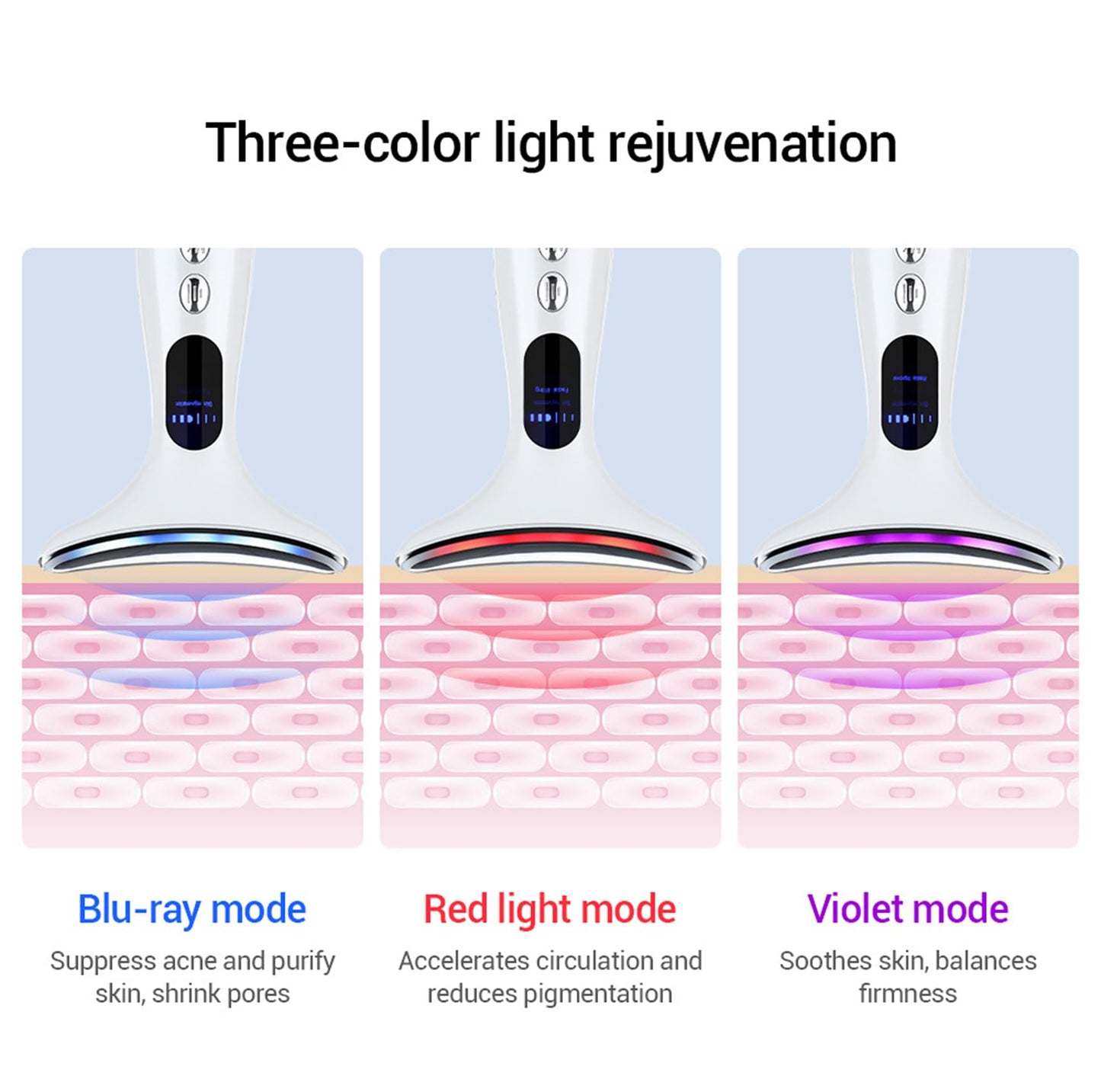 2025 New Face Massager Facial Lifting Device: Electric Neck Lift Machine 45°C ±5°C Heat EMS Microcurrent 4 Massage Modes Toning Devices Wand Anti-Wrinkle - Anti -Aging Face Sculpting Device，White