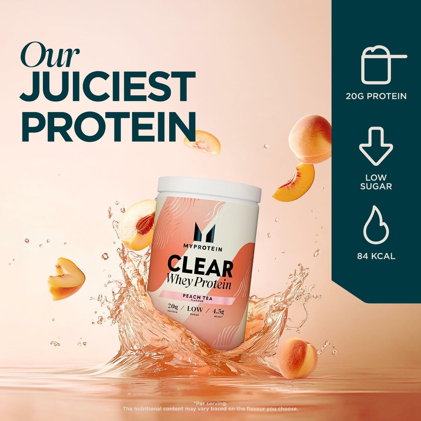 MyProtein Clear Whey Isolate Peach Tea 488 g | TRYTLION