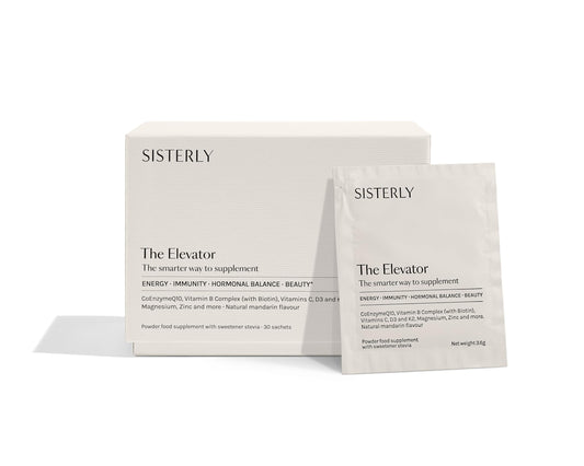 SISTERLY The Elevator | Premium Multivitamin for Women | CoQ10 for Energy | Hormonal Balance | 30 Sachets