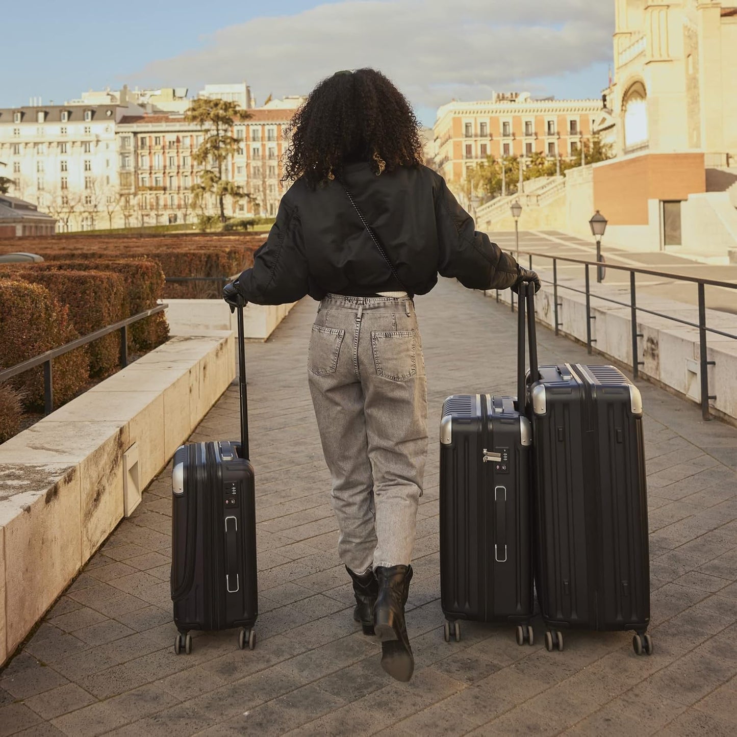 LEVEL8 Luggage 3-Piece Spinner Hardshell Set