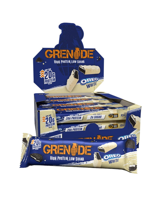 Grenade OREO White Protein Bar – 12×60 g | TRYTLION