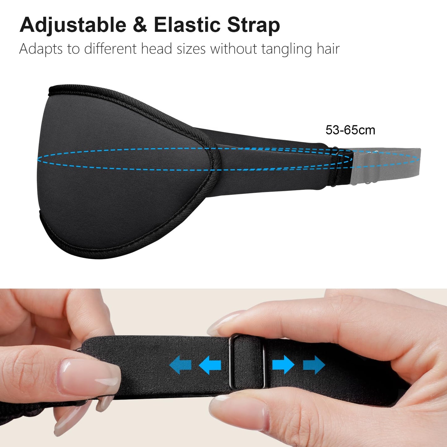 Gritin 100% Light Blocking Sleep Masks for Men & Women-Zero Pressure Sleeping Eye Mask -3D Ergonomic Design Eye Movement and Eyelash Friendly, Ultra Comfortable Blindfold for Sleeping