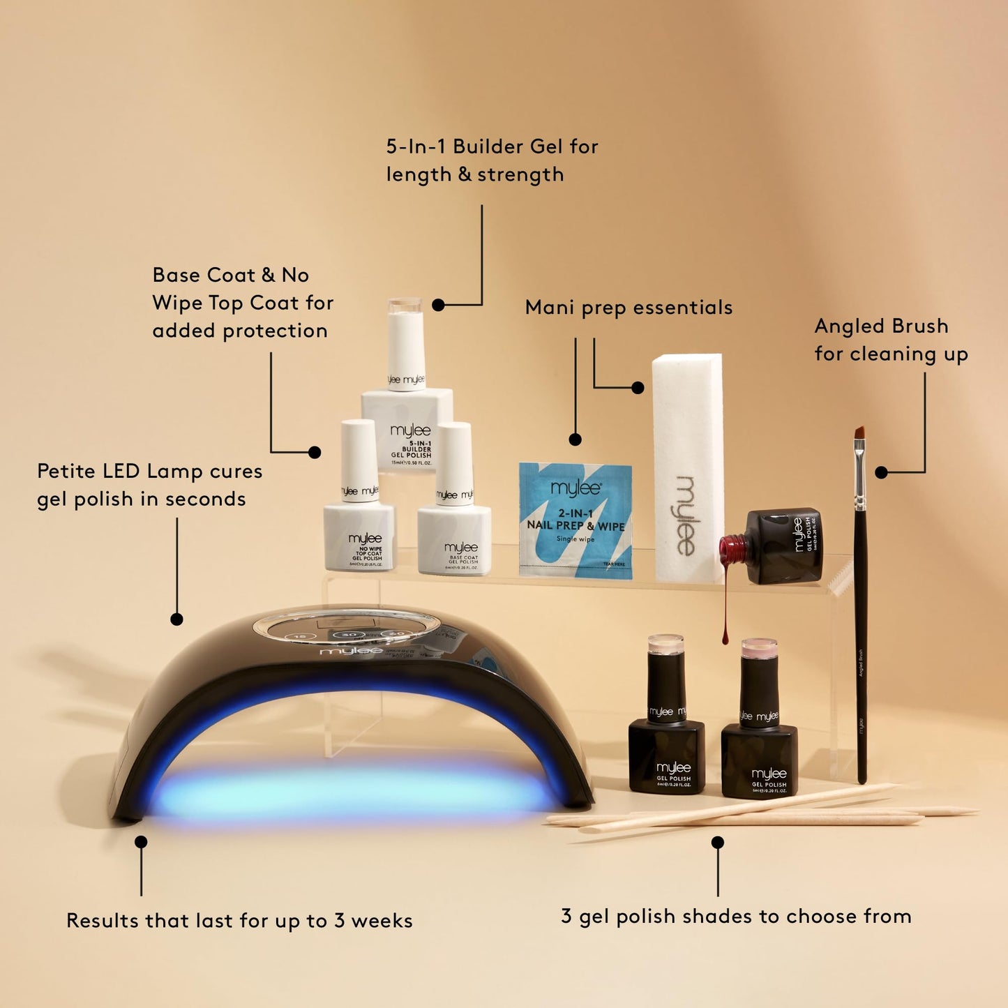 Mylee Mini Kit – Professional Nail Care Set for Beginners at Home