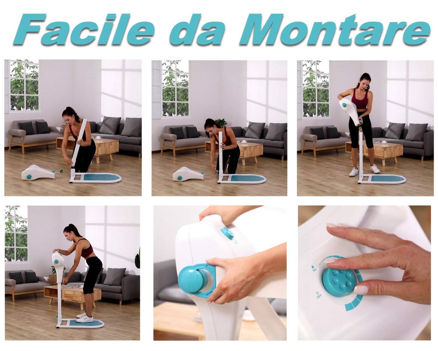 VibroMassager, VarioLux, Vibration Plate, 12 Speeds, 4 innovative AntiCellulite Bands, Silent Motor