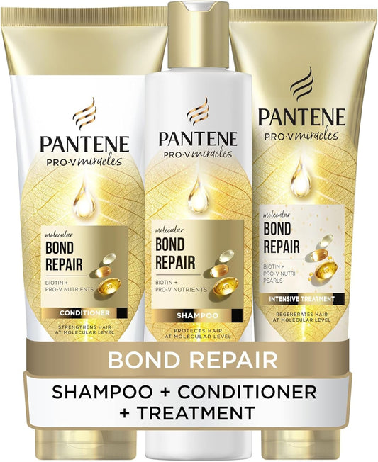 Pantene Molecular Bond Repair Shampoo, Conditioner, Treatment
