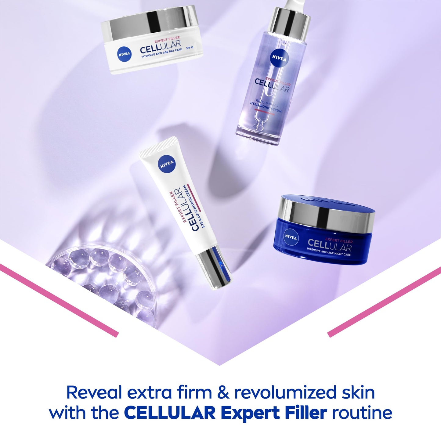 NIVEA Hyaluron Cellular Filler Anti-Age Night Cream (50ml), Night Cream for Women with Hyaluronic Acid and Magnolia Extract, Anti Wrinkle Night Cream, Night Face Cream