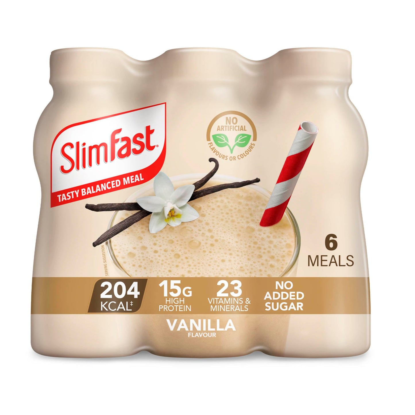 SlimFast Ready To Drink Vanilla Shake – 6×325 ml | TRYTLION