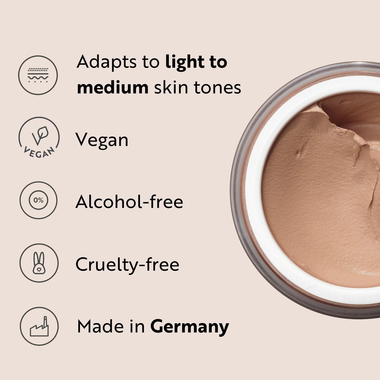 M. Asam Magic Finish Porcelain Teint Make-Up Mousse (1.01 Fl Oz) – 4in1 Primer, Foundation, Concealer & Powder With Buildable Coverage, Hides Redness And Dark Spots, Vegan, For Very Light Skin Tones