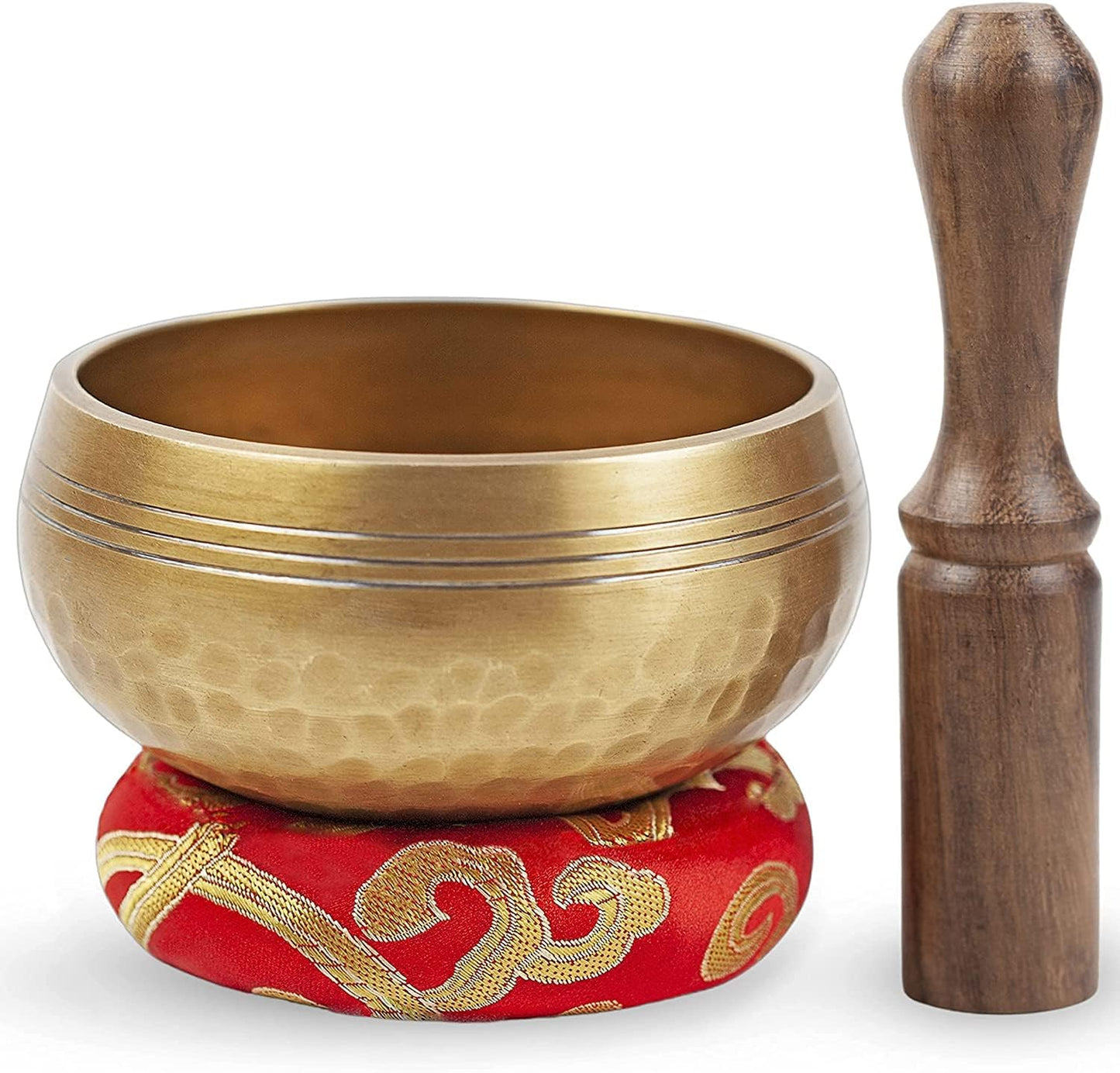 Tibetan Singing Bowl Set - Easy To Play for Beginners - Authentic Handcrafted Mindfulness Meditation Holistic Sound 7 Chakra Healing Gift by Himalayan Bazaar (3)