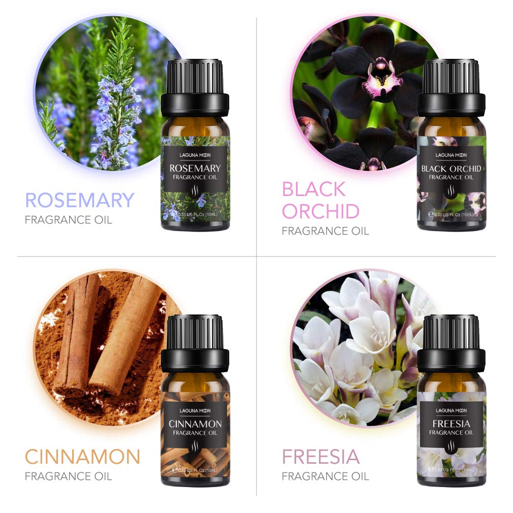 Fragrance Oils Gift Set TOP 16 Aromatherapy Premium Grade Oils Kit Fragrance Oils for Candle Making, Soap Making, Diffuser, Perfume, Bath - 10ml/Bottle