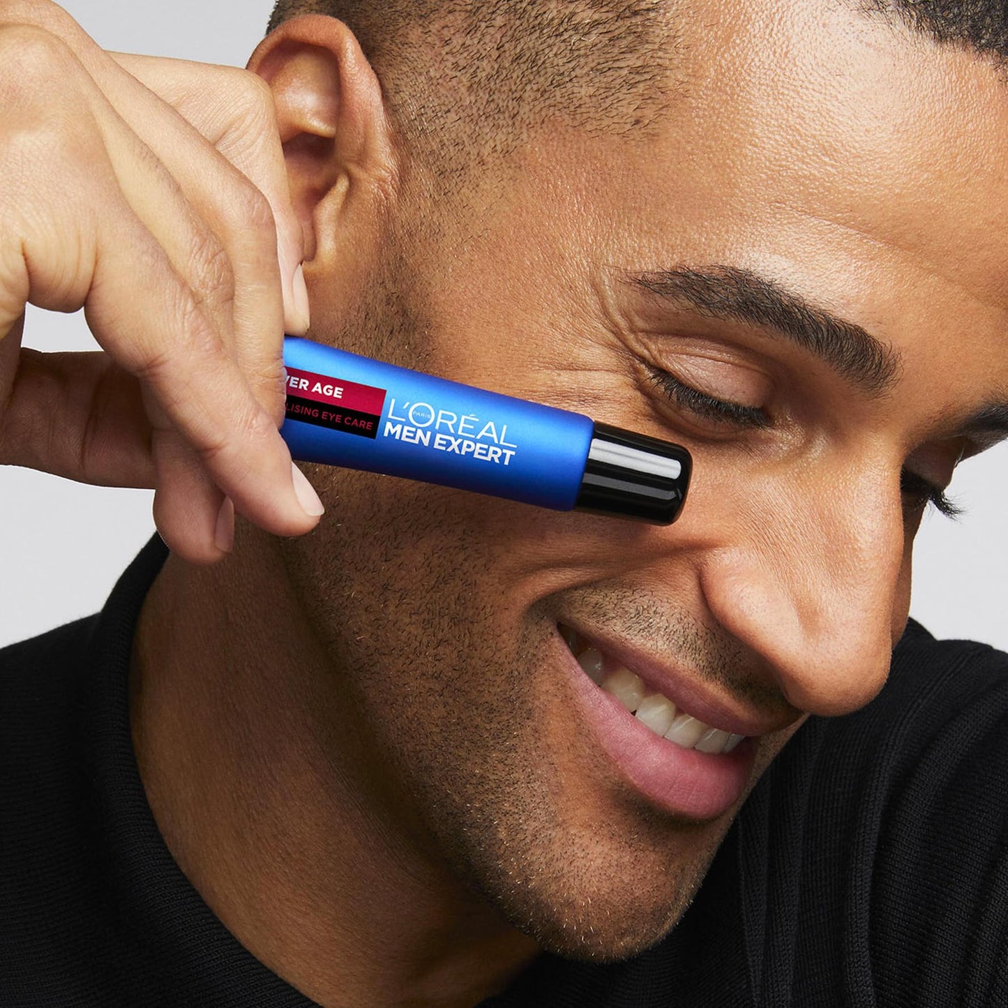 L'Oréal Men Expert Men's Eye Cream, Hyaluronic Acid Eye Care for Ageing, For Dry & Dull Skin, Power Age, 15ml