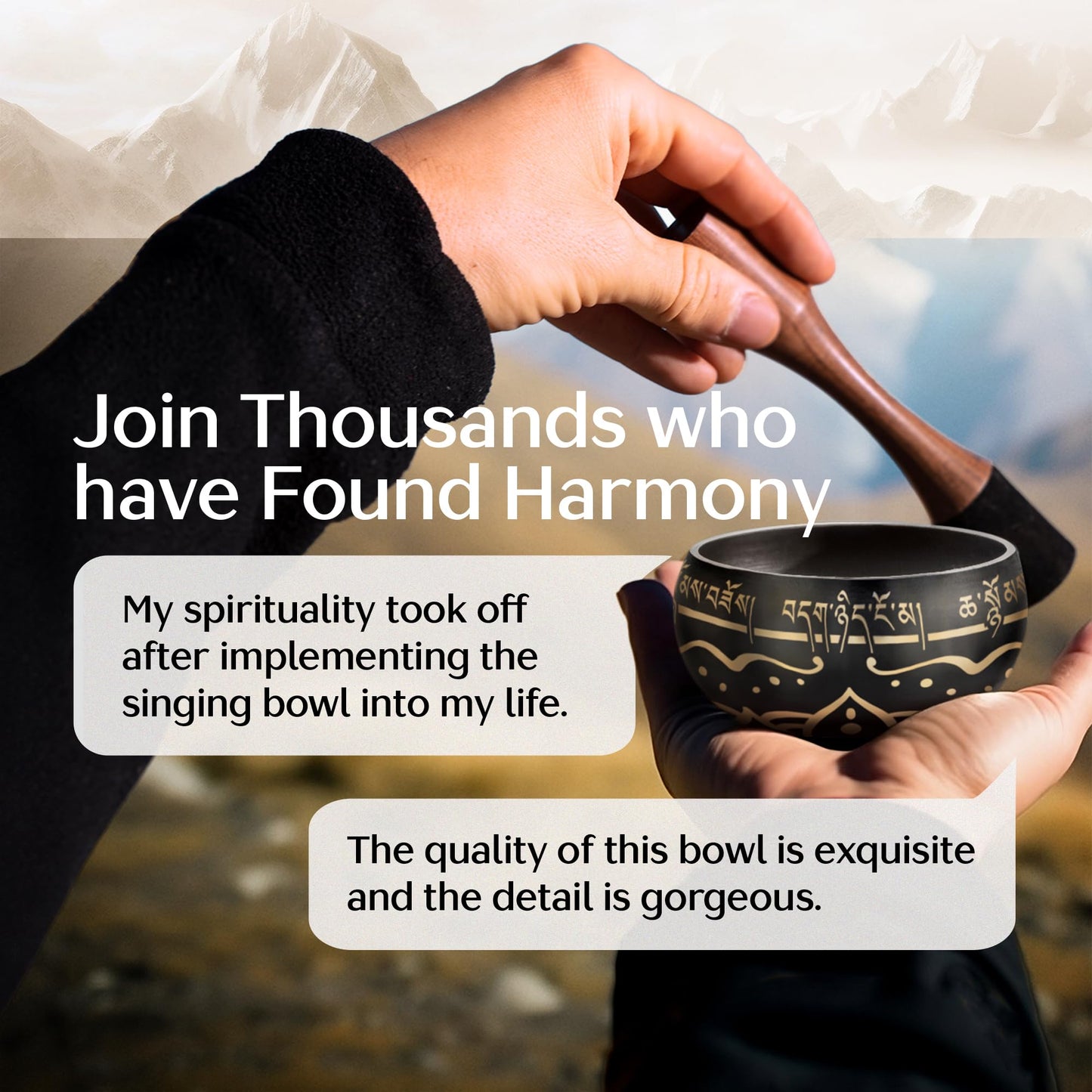Tibetan Singing Bowl Set – Authentic Hand-Tuned Sound Bowl for Meditation – Complete Meditation Bowl Kit with Cushion, Mallet, and Guide – Perfect Singing Bowl for Yoga, Relaxation, and Sound Healing