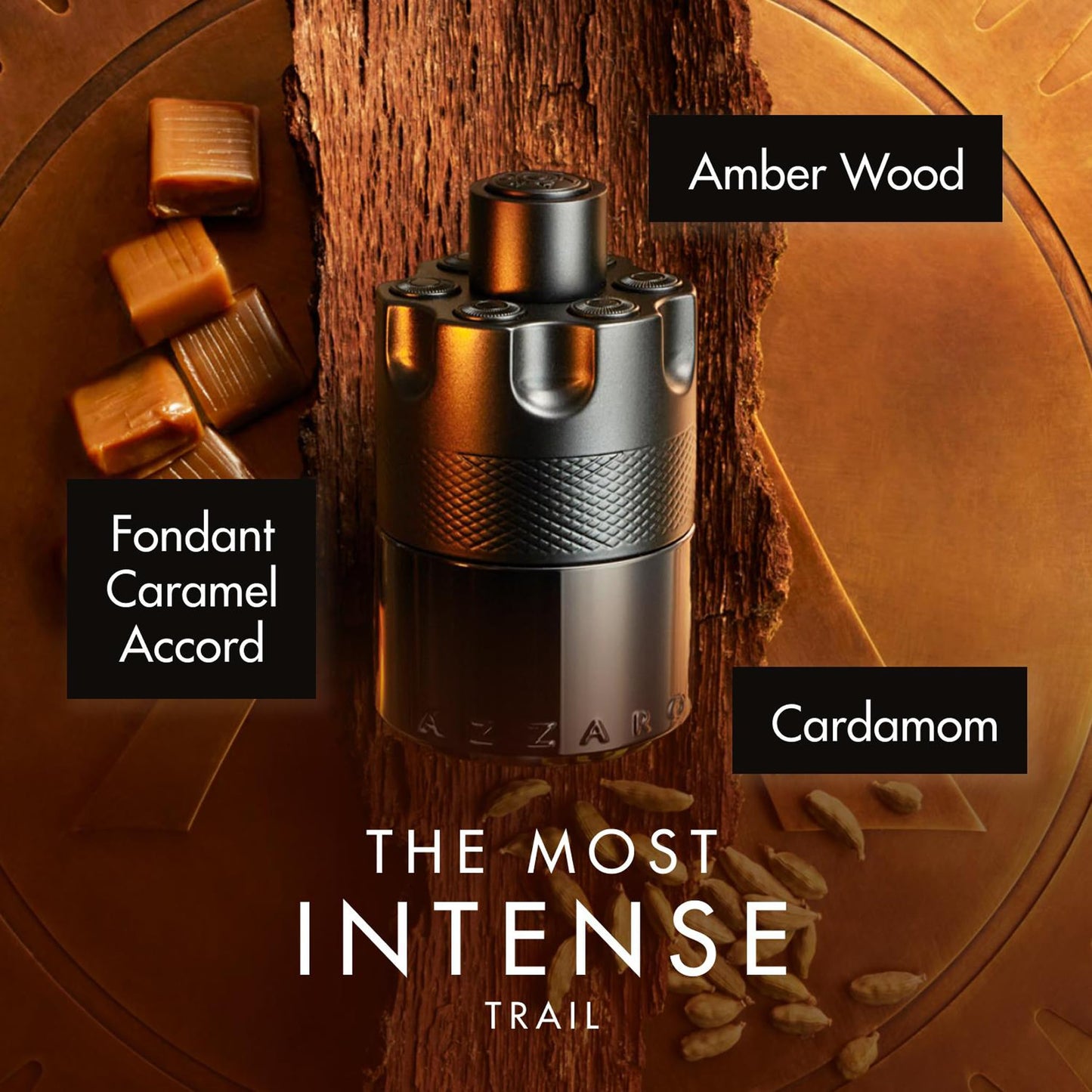 Azzaro The Most Wanted Eau de Parfum Intense, Woody & Seductive Men's Cologne, Ambery & Spicy Fragrance for Date Night, Lasting Wear, Luxury Perfume for Men, 100ml