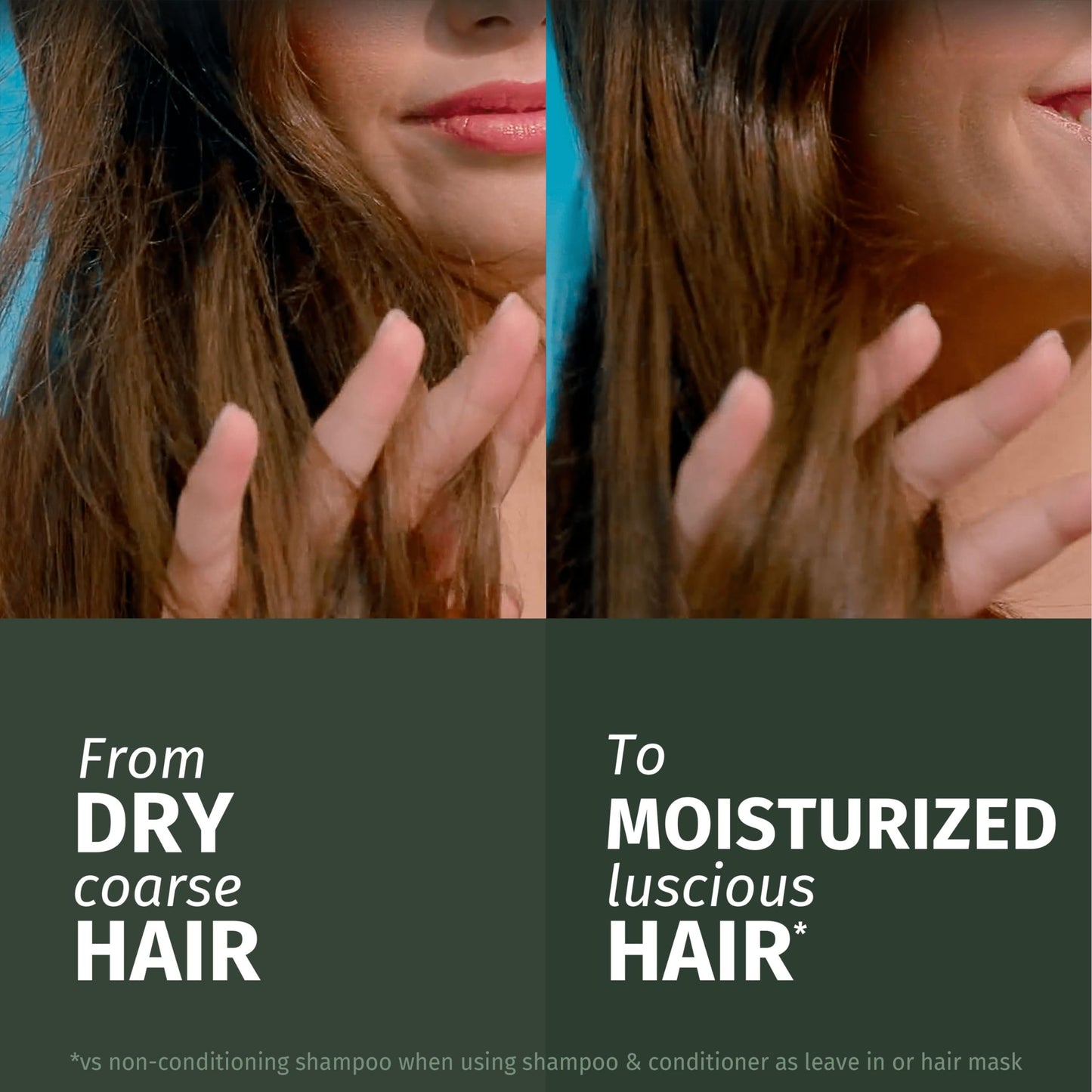 Herbal Essences Sulphate Free Shampoo and Conditioner Set For Dry Hair Including Curly and Wavy, Hydrate, Cleanse and Nourish, Sulfate Free & Vegan, VALUE PACK, 2x350ml Shampoo, 2x 250ml Conditioner