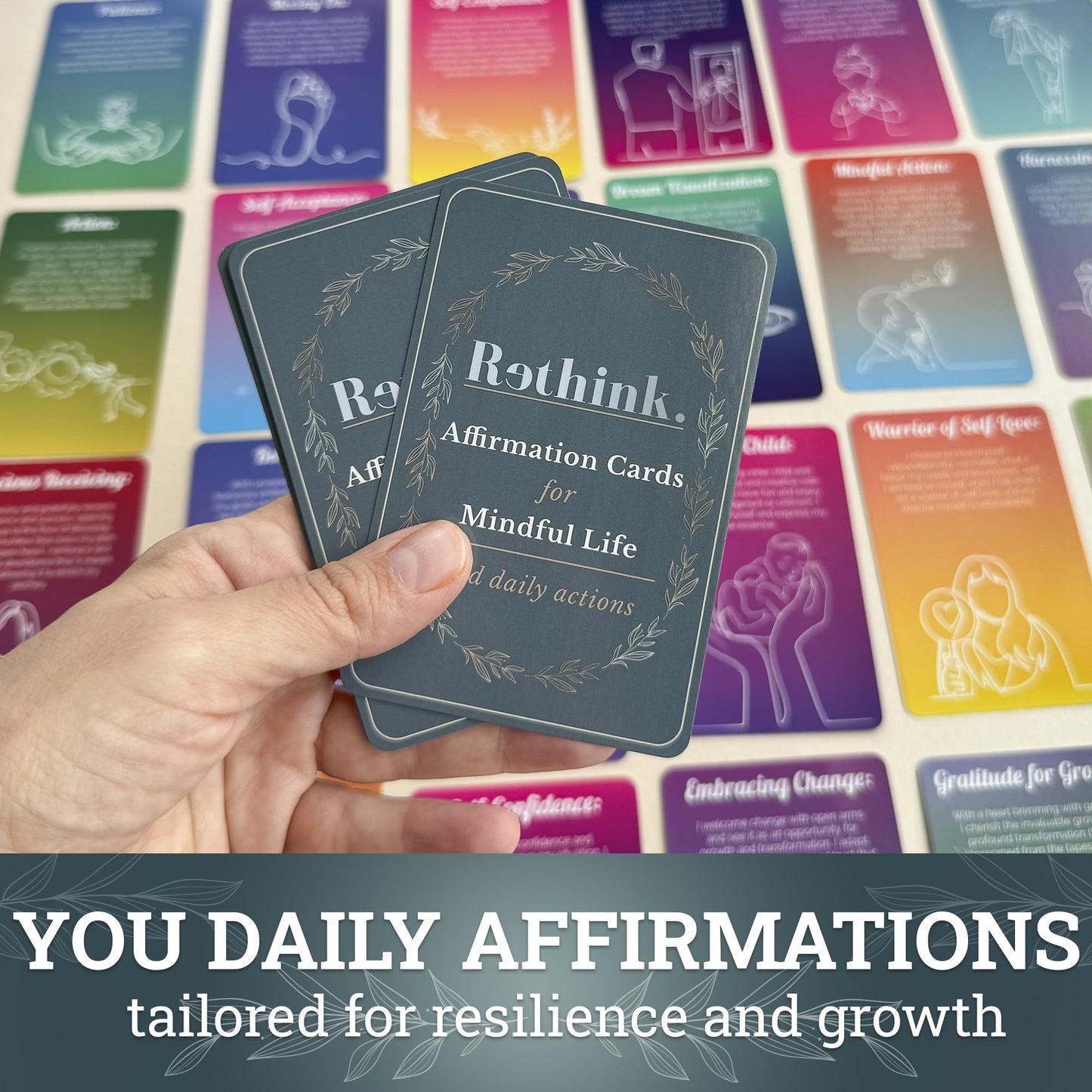Quokka 95 Affirmation Cards - Anxiety Relief Items Meditation Cards for Mental Health - Calming Self Care for Women - Perfect Mindfulness Gift for Young & Adult
