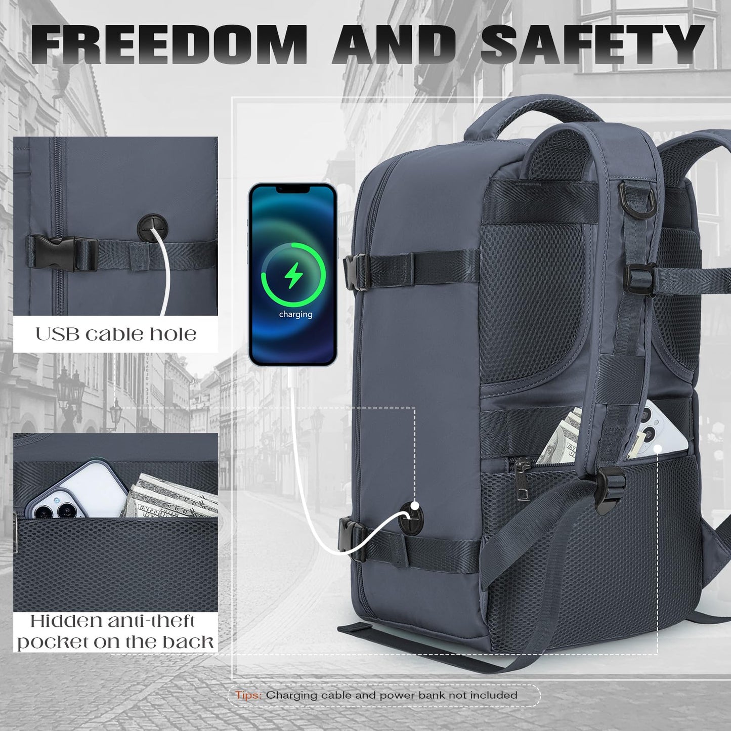 Xkdoai Cabin Bags 40x20x25 for Ryanair, Small Underseat Carry On Travel Backpack Casual Hand Luggage Flight Loptop Bags for Women Men Cabin Size Rucksack