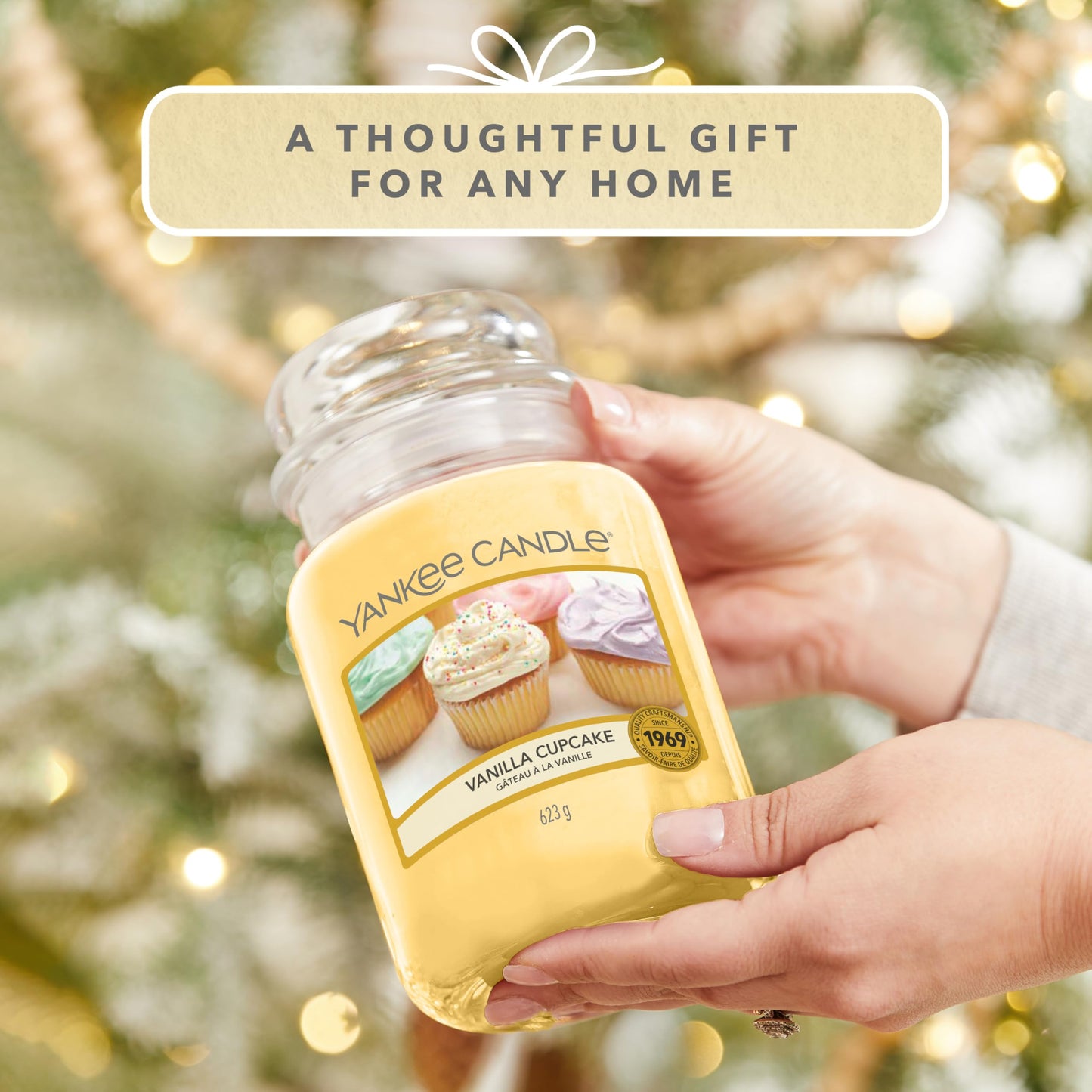 Yankee Candle – Vanilla Cupcake Large Jar (Up to 150 Hours)