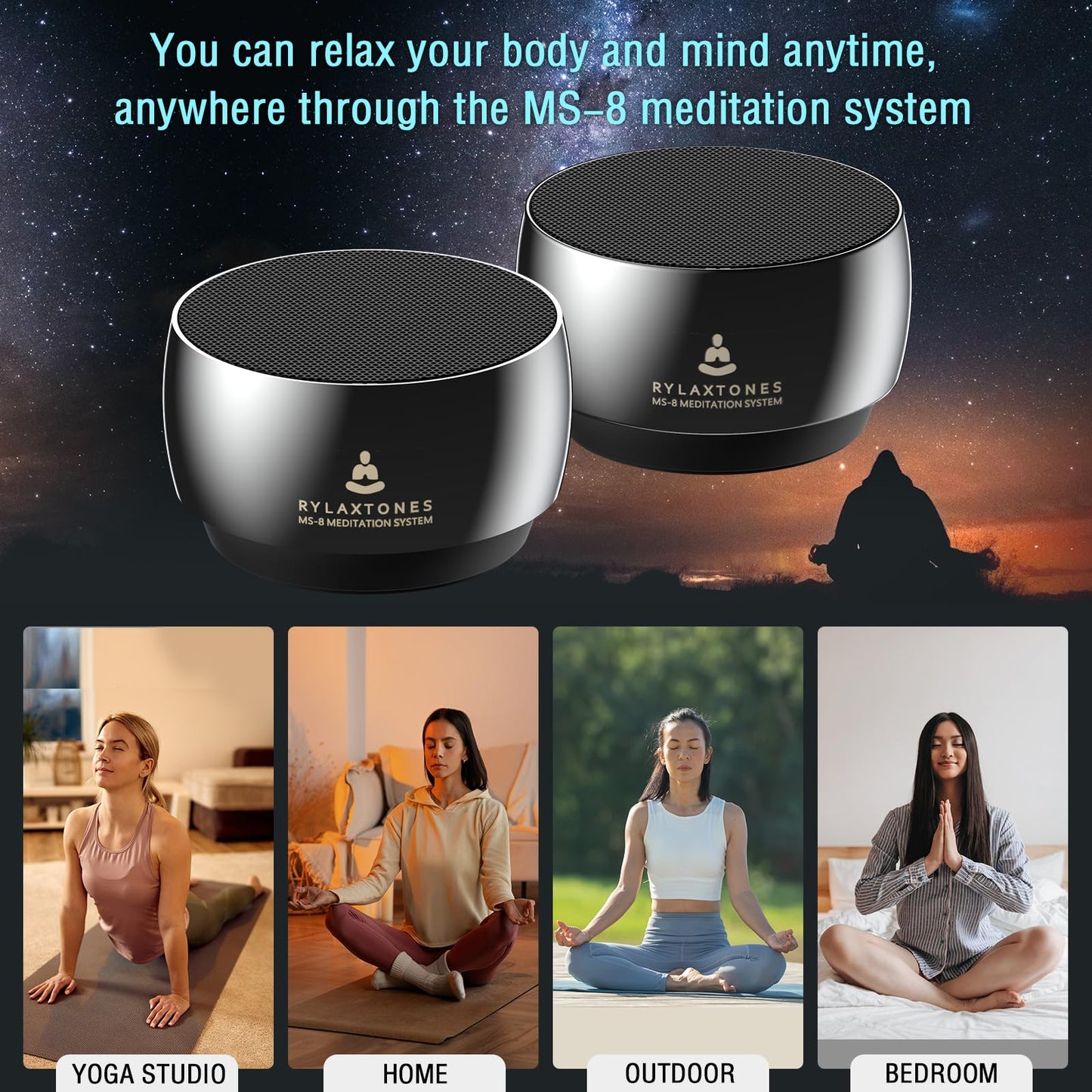 Rylaxtones Meditation System 8 Types of Tibetan Singing Bowls for Meditation, Mindfulness, Sound Bath, Chakra Healing, Stress Relief, Sound Therapy, Yoga Practice and More